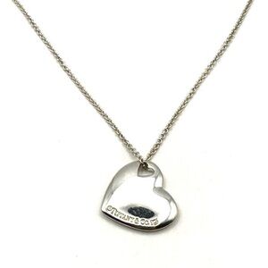 Tiffany & Co. 💯% Auth two Heart Necklace ✨925 Sterling Silver w/Pouch✨EUC✨